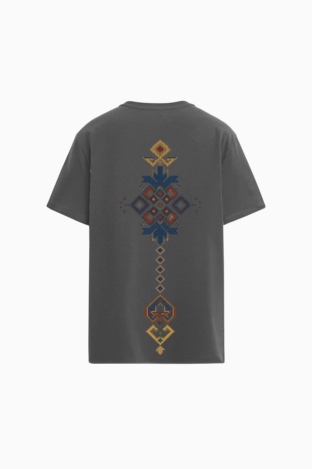 Cross Motif Women White Tee Regular Fit